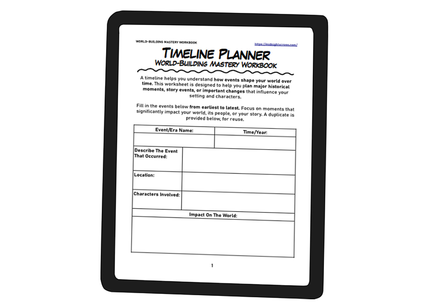 Timeline Planner PDF